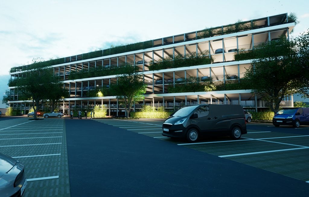 Parkhaus P14 Tiefgarage Landratsamt